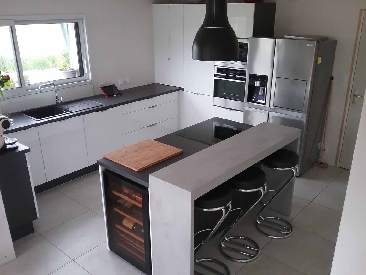 Rénovation cuisine sur mesure Light Blanc brillant