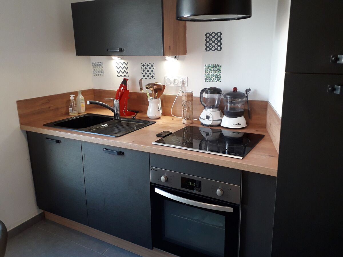 Cuisine équipée sur mesure Label métal Brossé