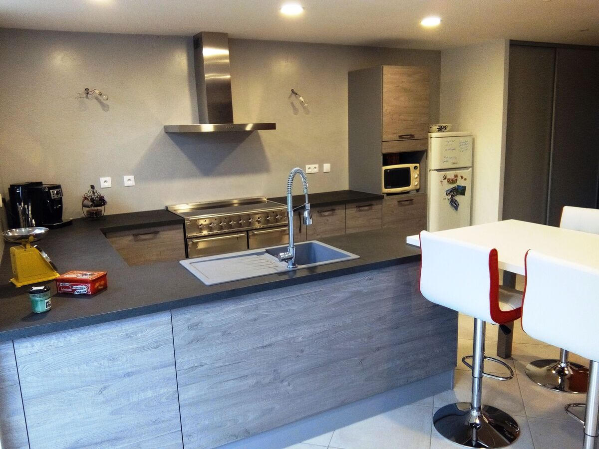 Rénovation cuisine sur mesure Label Chêne Sable Synchrone