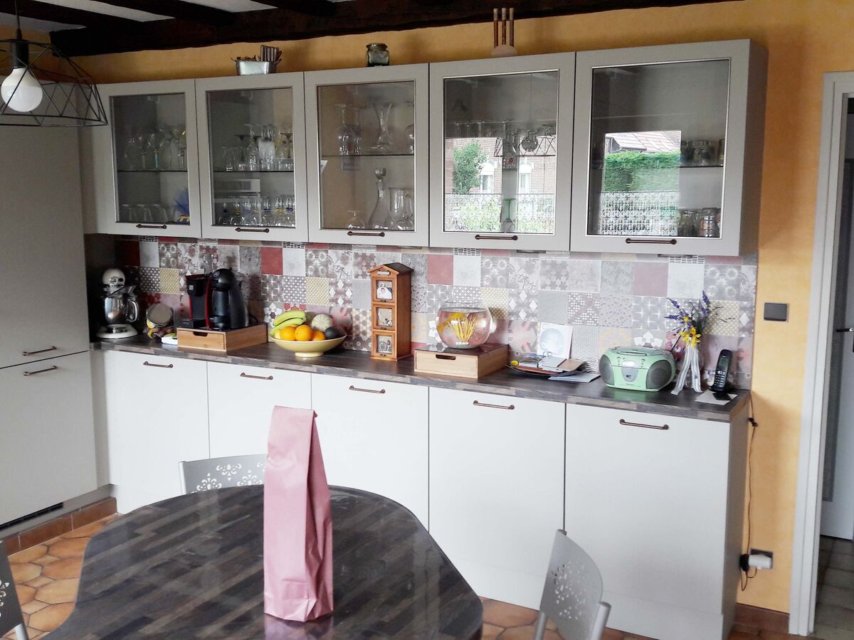 Cuisine avant-après sur mesure Trend Taupe Mat