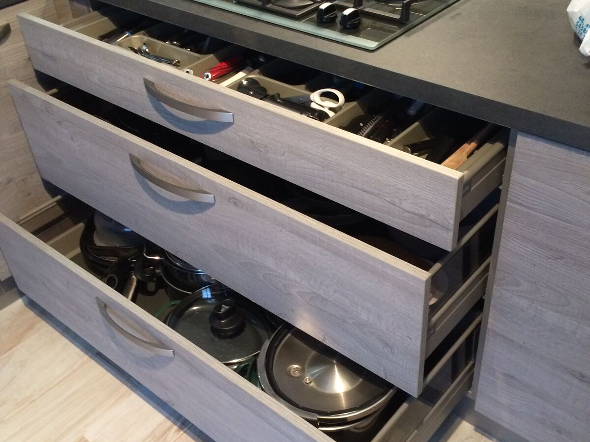 Cuisine avant-après sur mesure Label Chêne Sable Synchrone