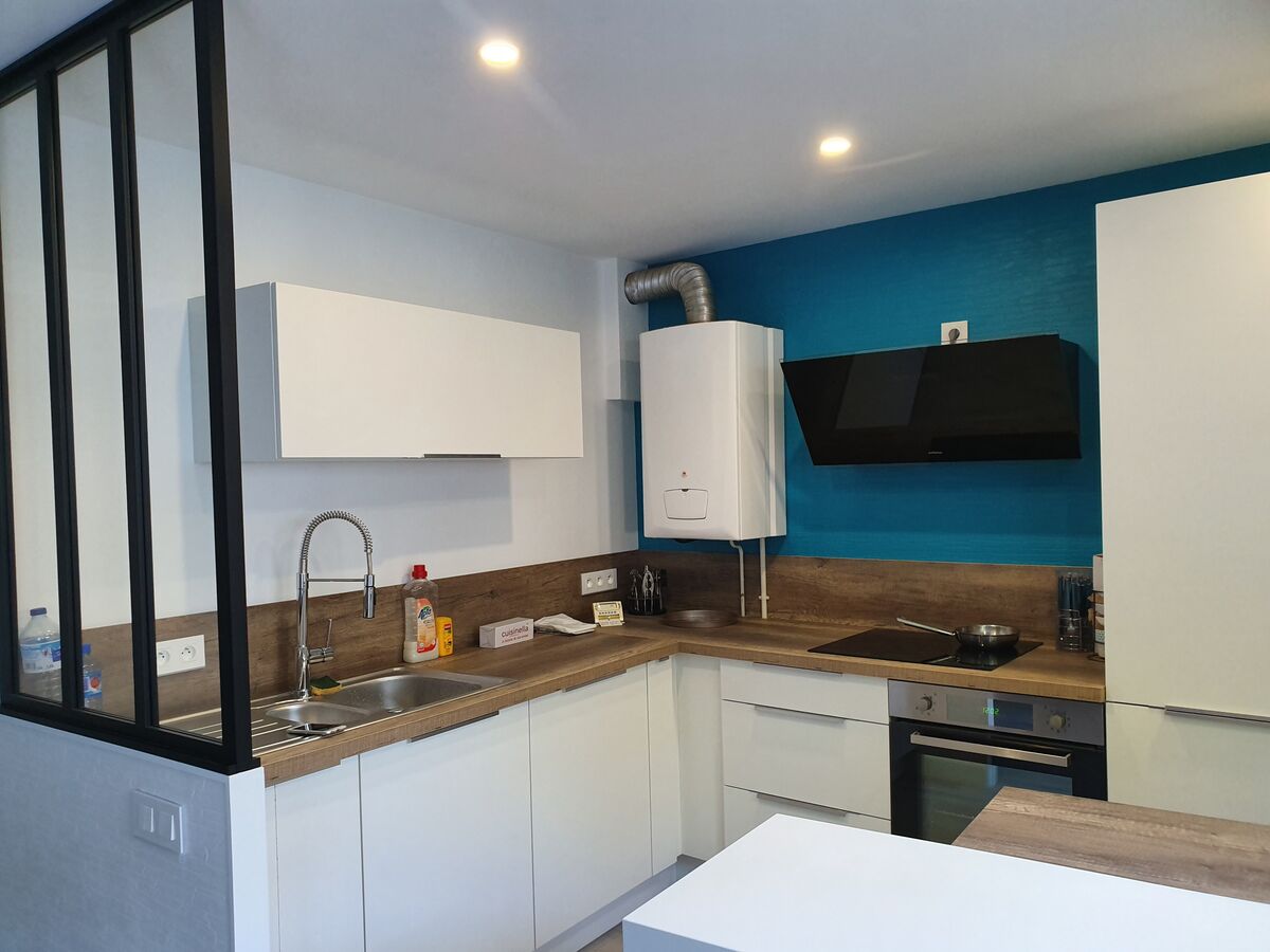 Rénovation cuisine équipée sur mesure Trend Blanc Mat