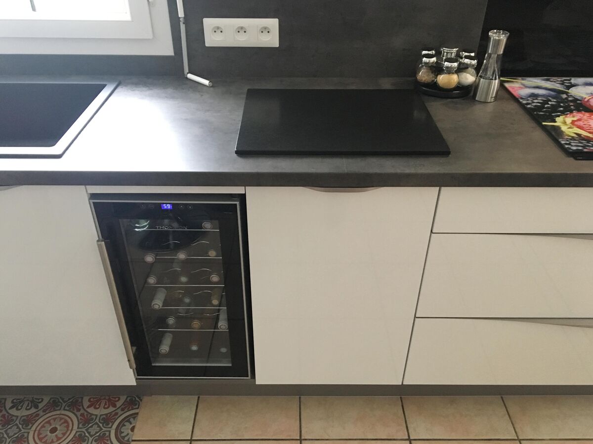 Cuisine avant-après sur mesure Light Blanc Brillant