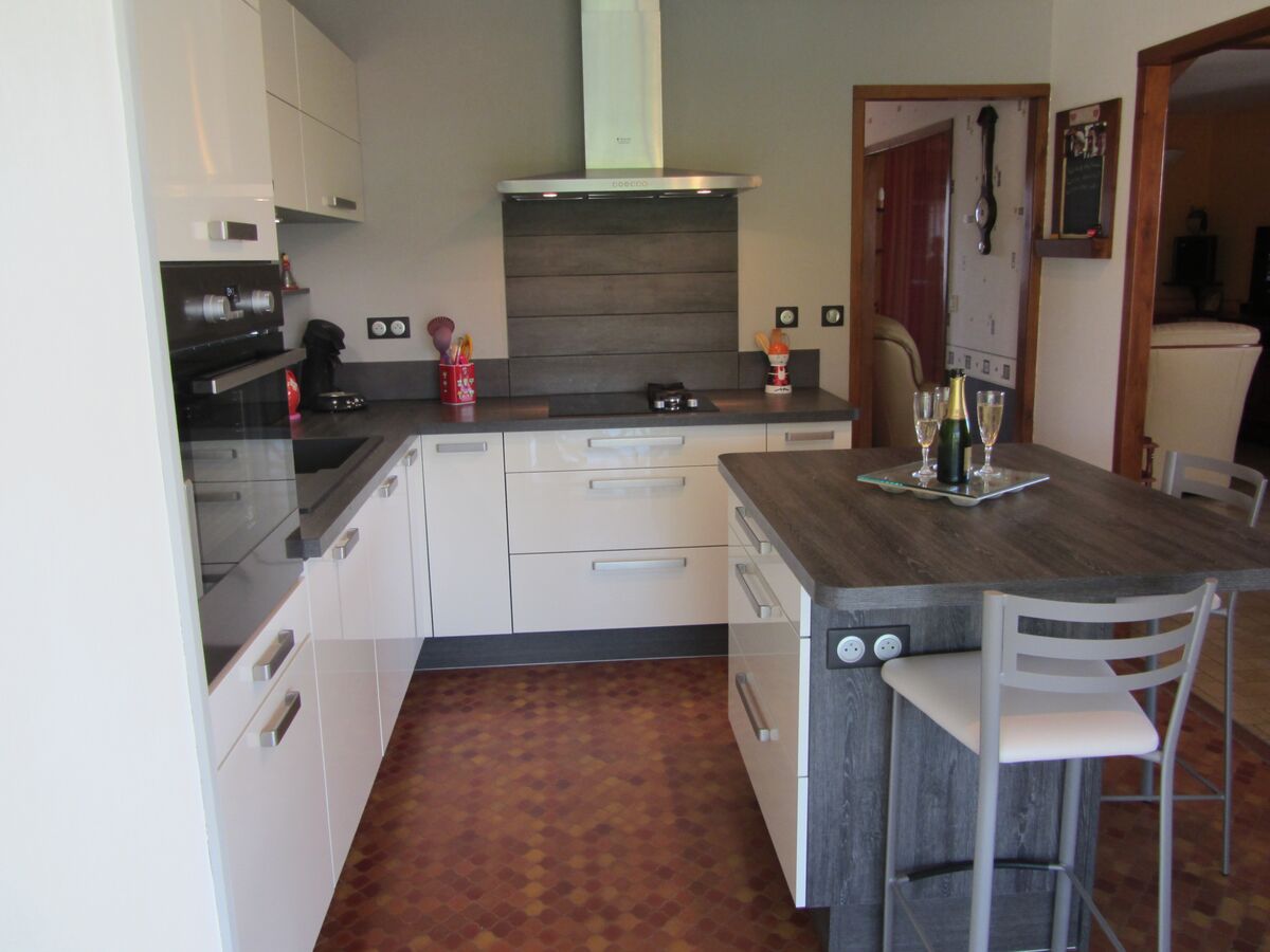 Cuisine avant-après sur mesure Light Blanc brillant