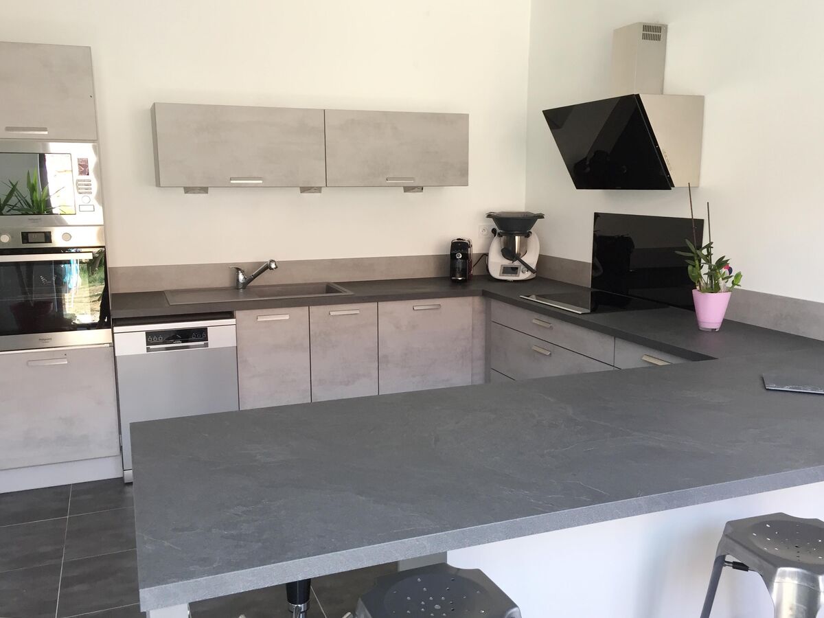 Cuisine équipée sur mesure Label Béton Clair