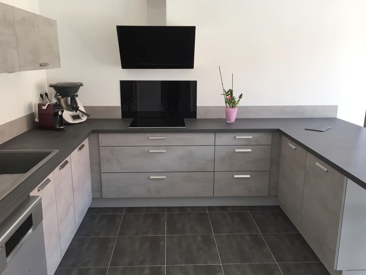 Cuisine avant-après sur mesure Label Béton Clair