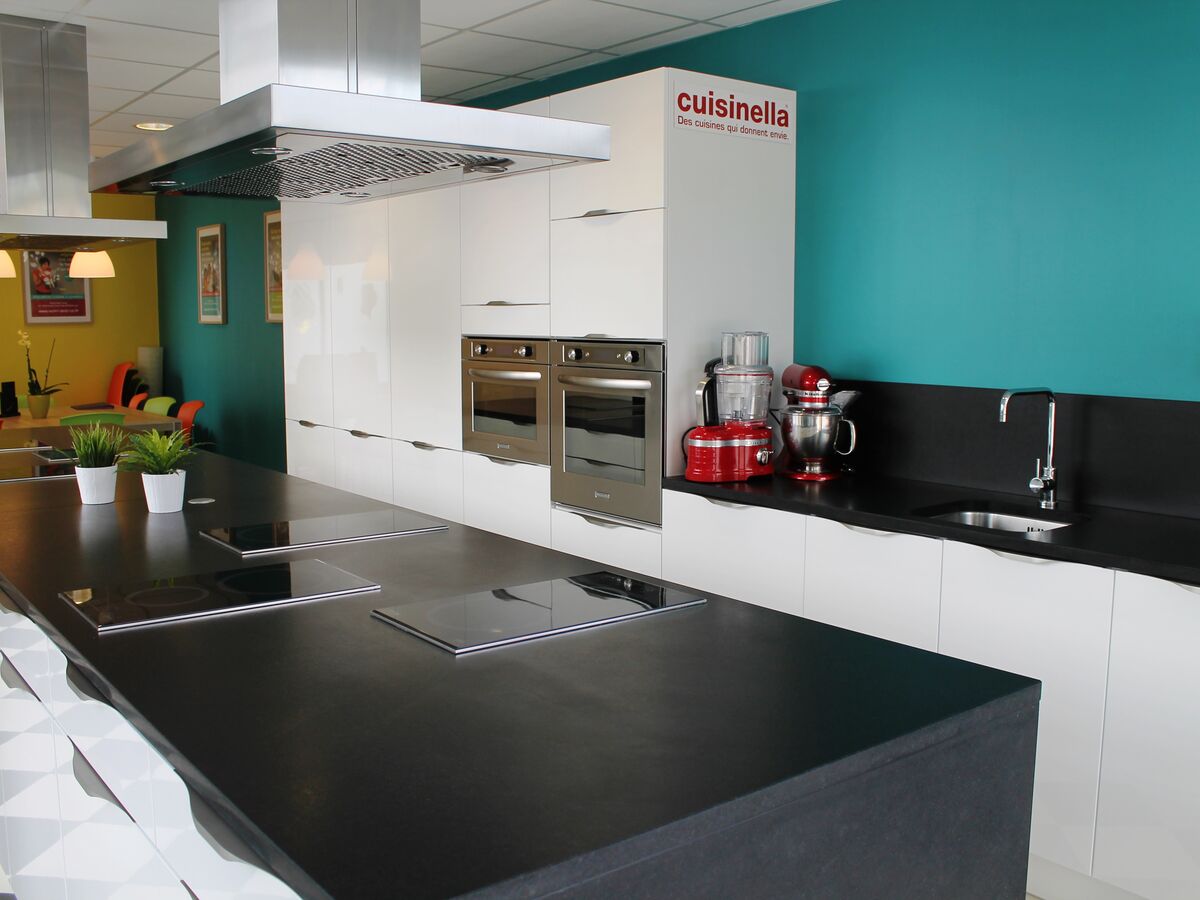 Cuisine avant-après sur mesure Light Blanc brillant