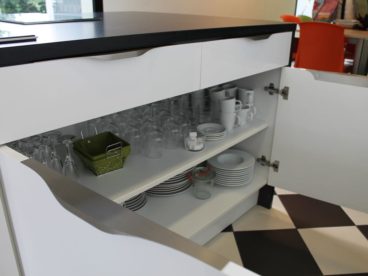 Cuisine avant-après sur mesure Light Blanc brillant