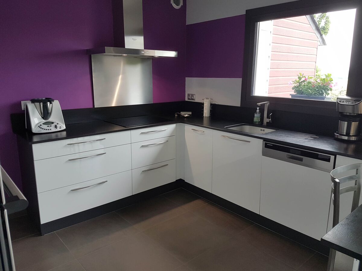 Cuisine avant-après sur mesure Light Blanc Brillant