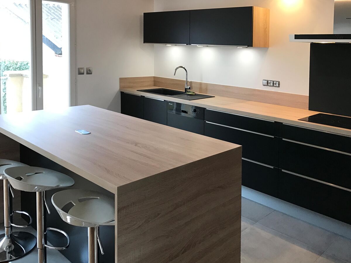 Rénovation cuisine sur mesure Velvet Noir Soft