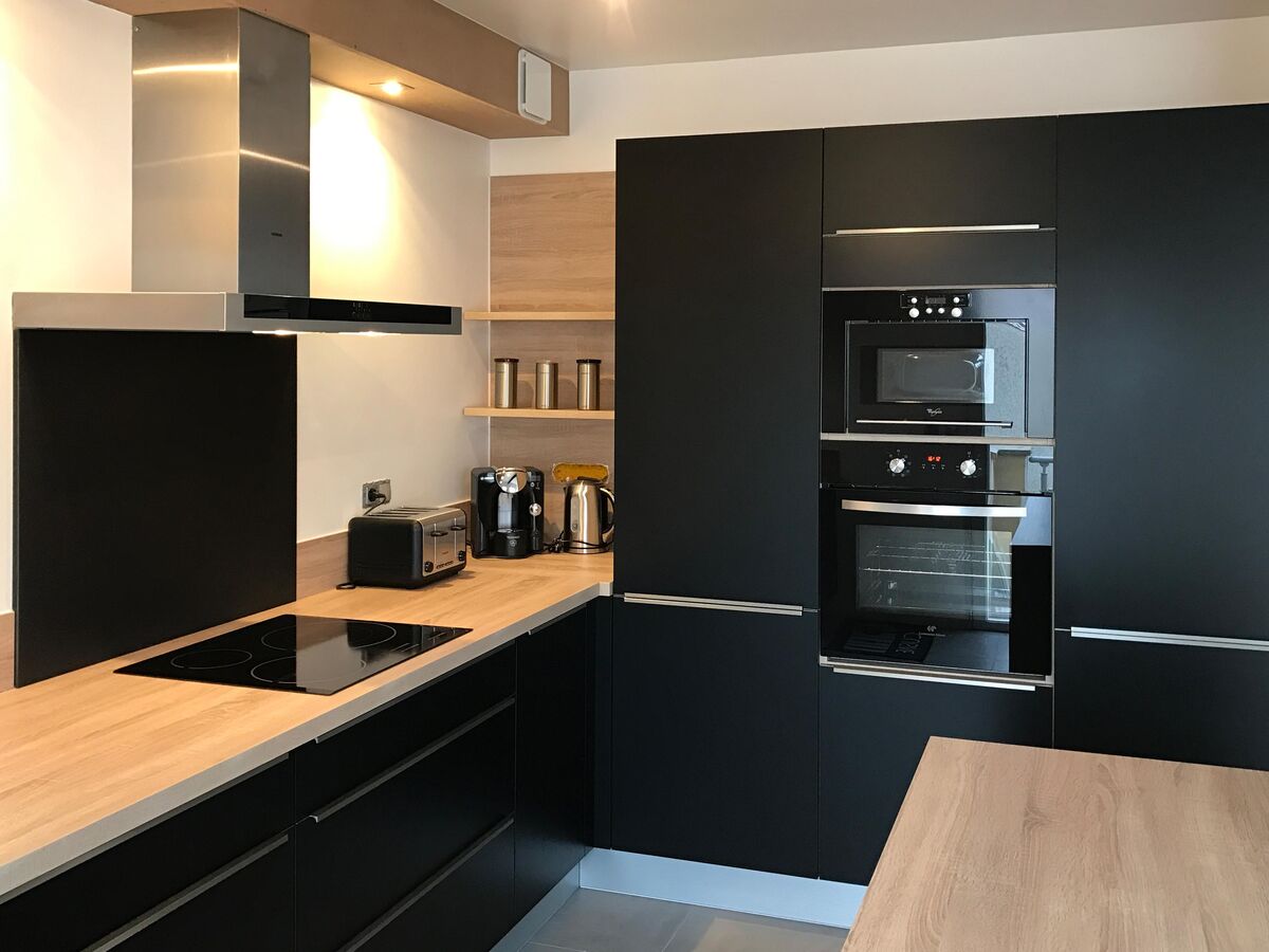 Cuisine avant-après sur mesure Velvet Noir Soft