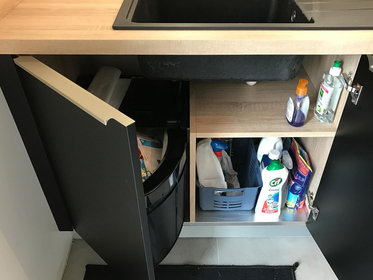 Cuisine avant-après sur mesure Velvet Noir Soft