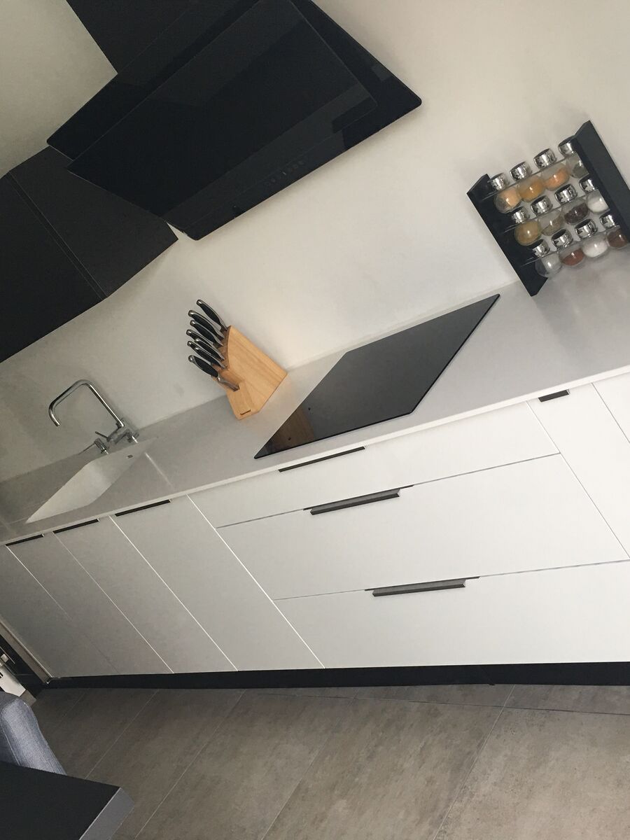 Cuisine équipée sur mesure Light Blanc Brillant