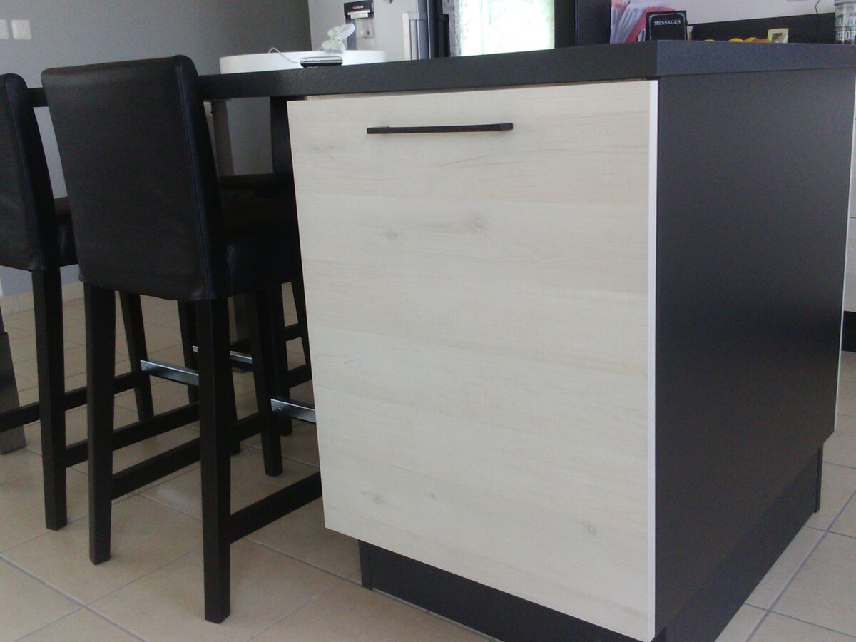 Cuisine avant-après sur mesure Trend + Artic wood