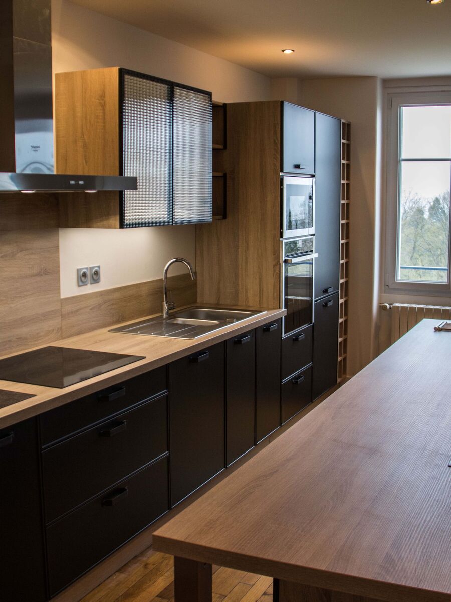 Cuisine équipée sur mesure Square Laqué Métal