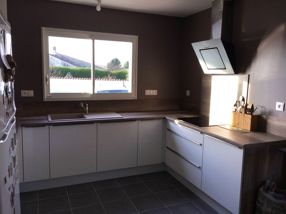 Cuisine équipée sur mesure Light Blanc brillant