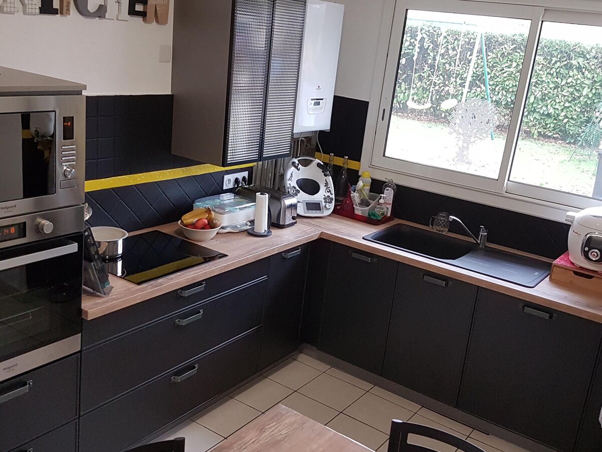 Cuisine avant-après sur mesure Square Laqué métal