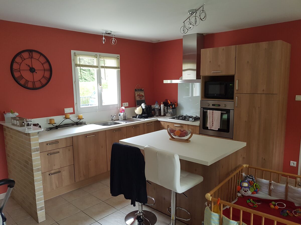 Cuisine équipée sur mesure Trend + Chêne honey