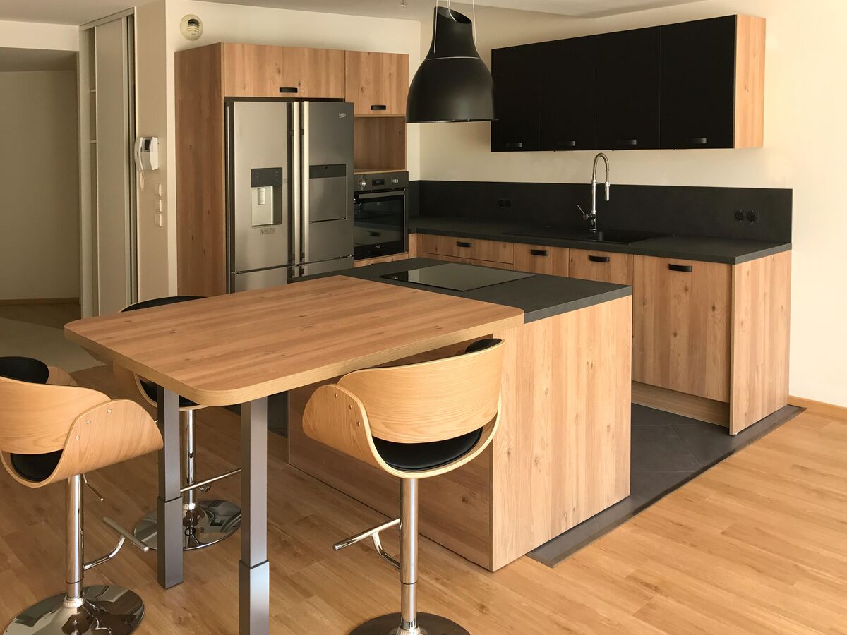 Cuisine équipée sur mesure Trend + Chêne honey