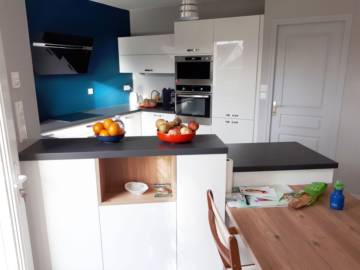 Cuisine avant-après sur mesure Light Blanc Brillant