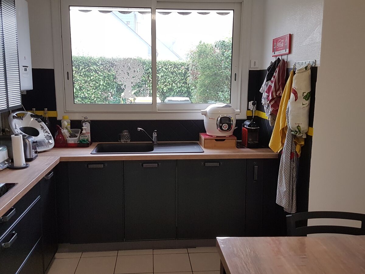 Cuisine avant-après sur mesure Square Laqué métal