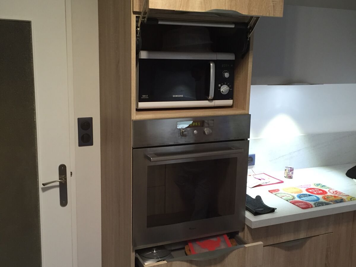 Cuisine avant-après sur mesure Trend + Chêne timber et Trend + Mistigris