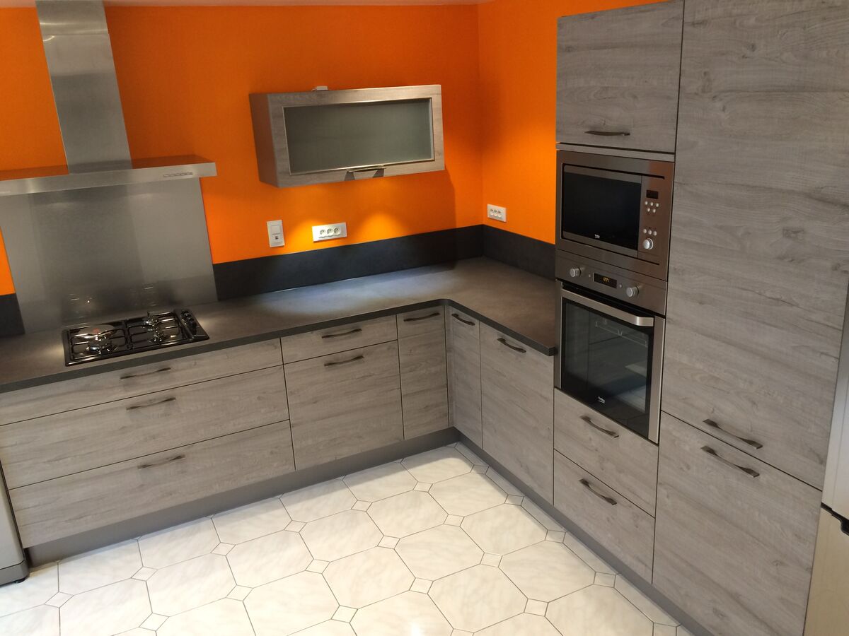 Cuisine équipée sur mesure Label Chêne Sable Synchrone