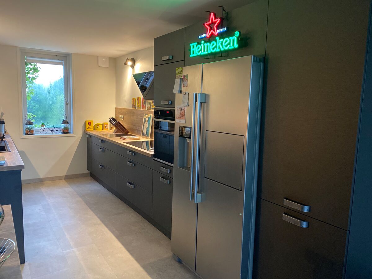 Cuisine avant-après sur mesure LABEL Métal Brossé