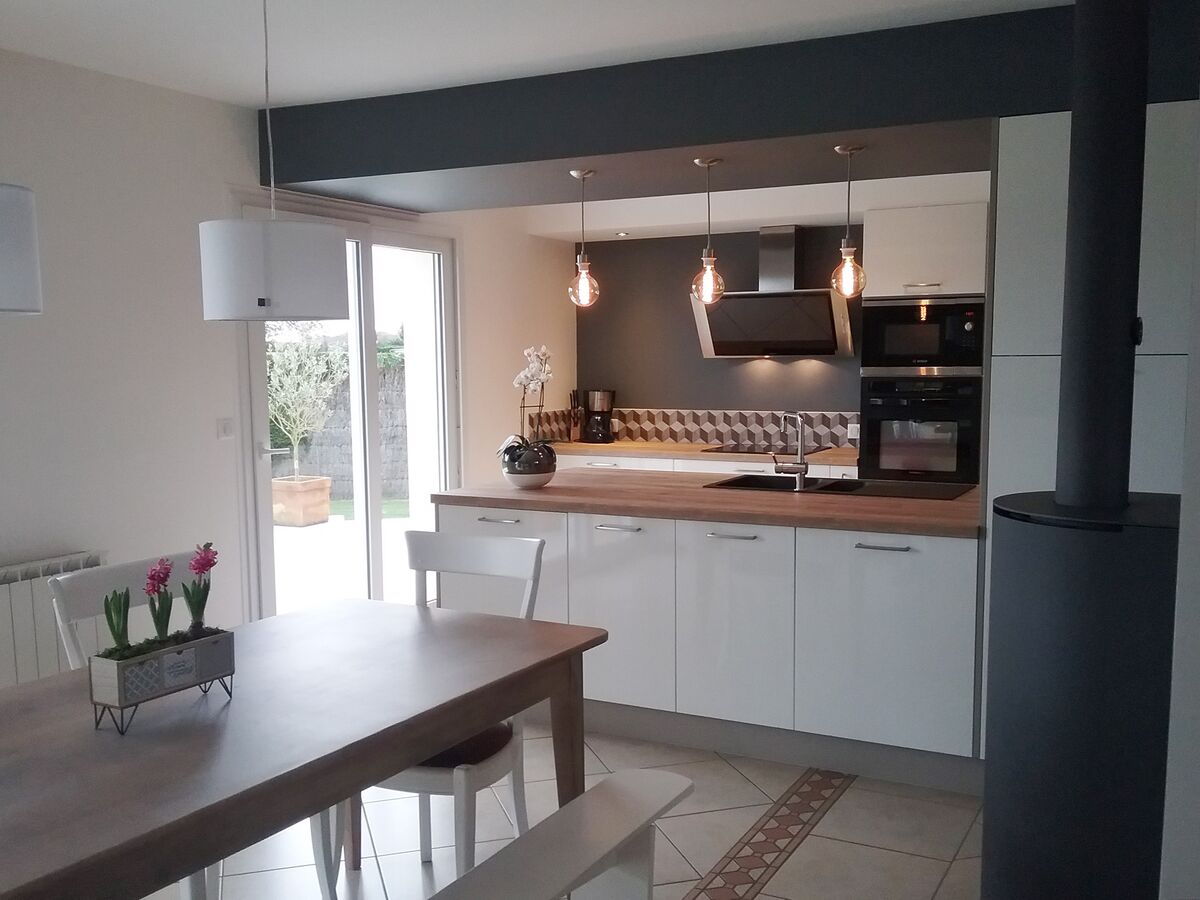 Rénovation cuisine équipée sur mesure Light Blanc Brillant