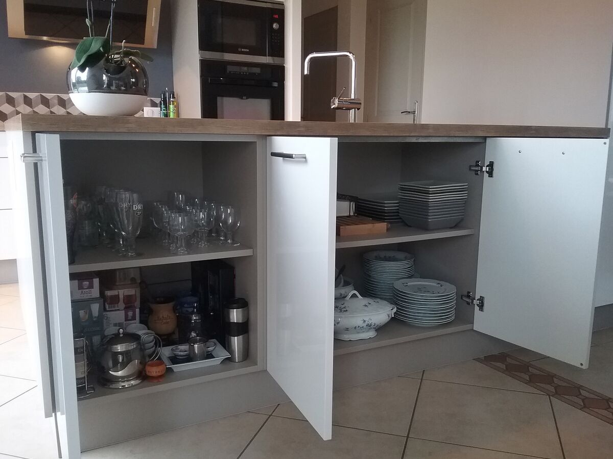 Cuisine avant-après sur mesure Light Blanc Brillant