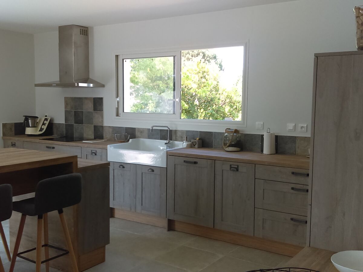 Cuisine équipée sur mesure Label Cube Chêne Sable Synchrone