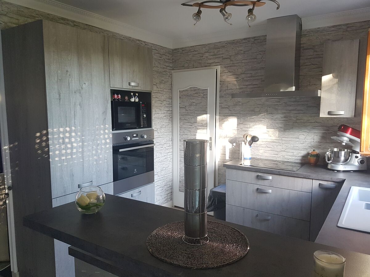 Cuisine avant-après sur mesure Label Chêne Sable Synchrone et Artic Wood