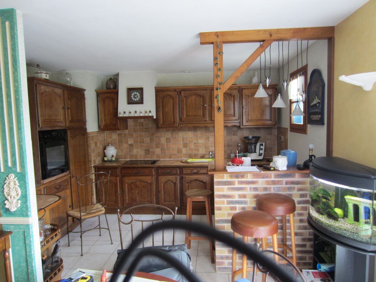 Cuisine avant-après sur mesure Light + Rouge Majestic Brillant