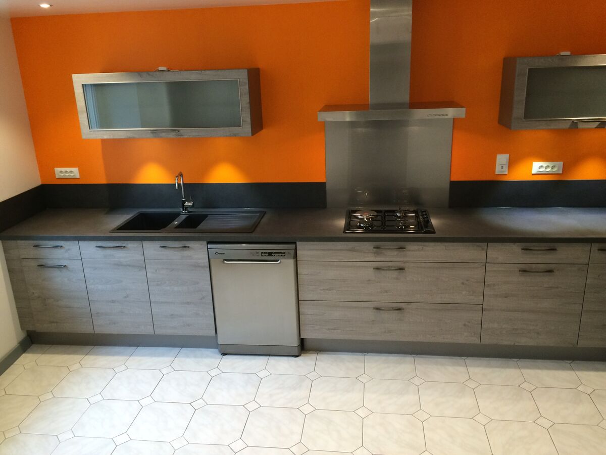 Cuisine avant-après sur mesure Label Chêne Sable Synchrone