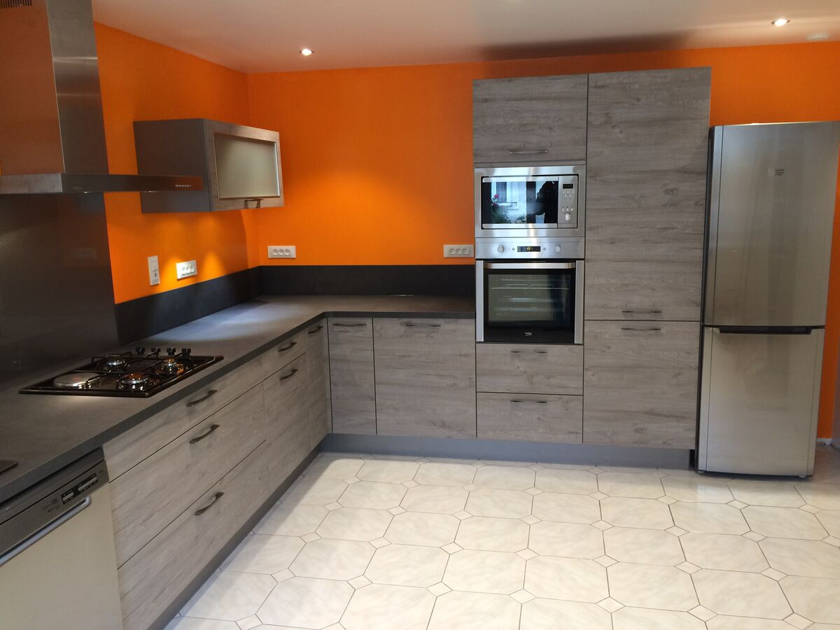 Cuisine avant-après sur mesure Label Chêne Sable Synchrone