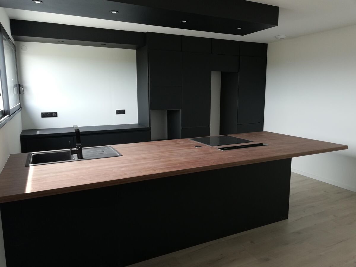 Cuisine avant-après sur mesure Pearl Noir Pearl