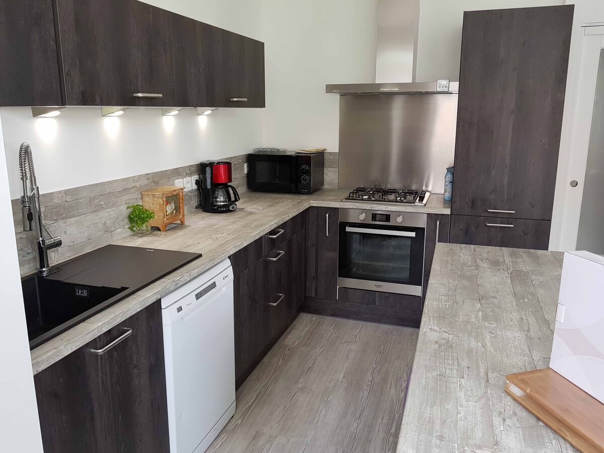 Cuisine avant-après sur mesure Trend Blanc Mat