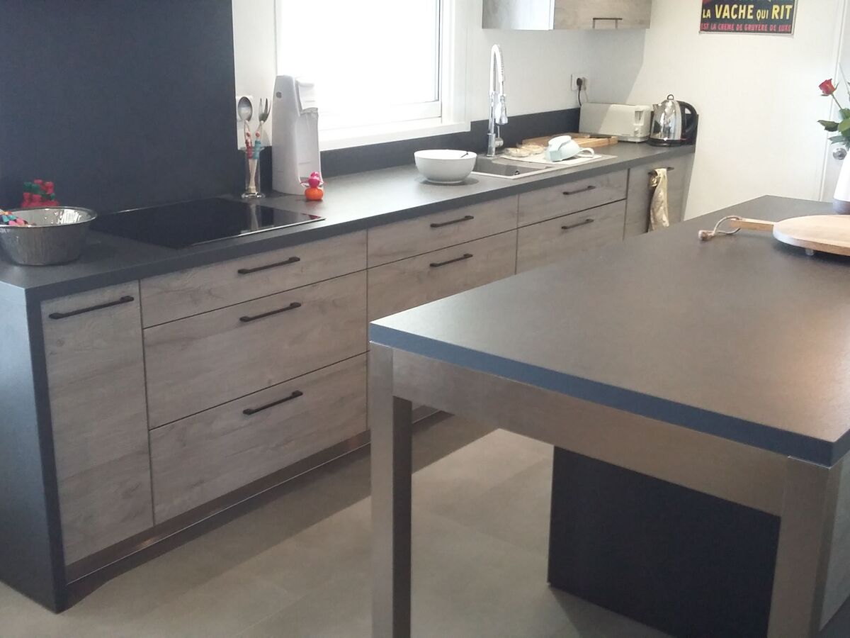 Rénovation cuisine sur mesure Label Chêne Sable Synchrone