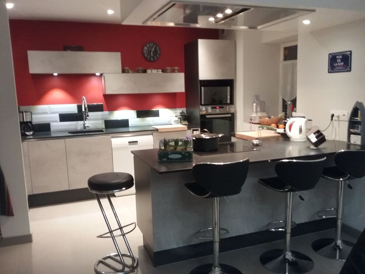 Cuisine équipée sur mesure Trend Béton Clair