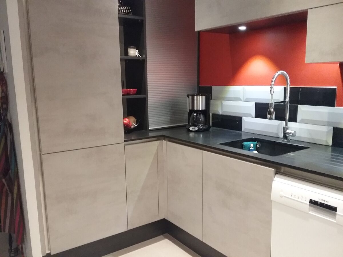 Rénovation cuisine équipée sur mesure Trend Béton Clair