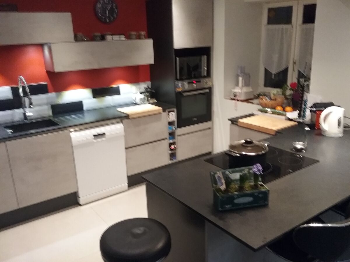 Cuisine avant-après sur mesure Trend Béton Clair