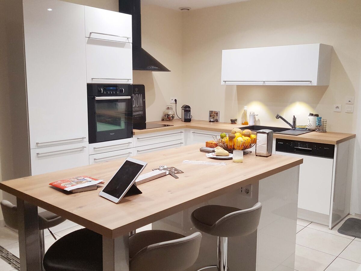 Cuisine équipée sur mesure Light Blanc Brillant