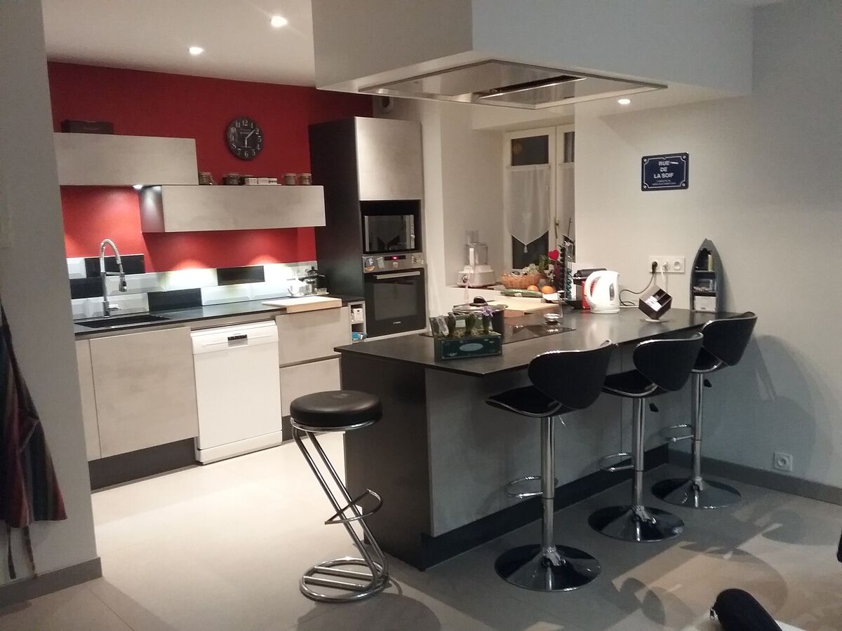 Cuisine avant-après sur mesure Trend Béton Clair