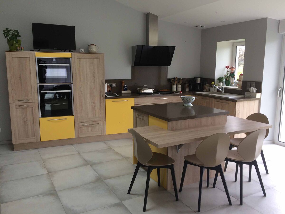 Cuisine équipée sur mesure Trend Cube Chêne honey