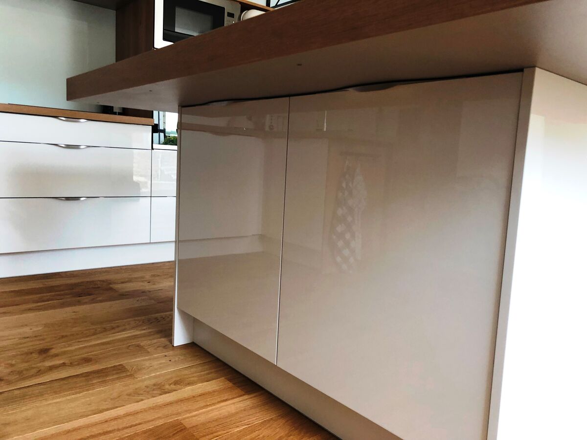 Cuisine avant-après sur mesure Light Blanc Brillant