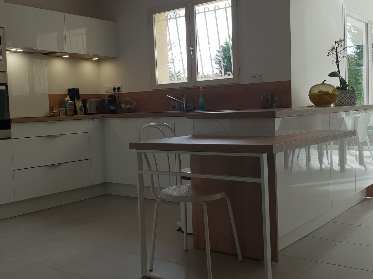 Cuisine avant-après sur mesure Light Blanc Brillant