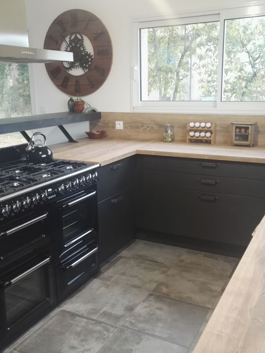 Cuisine équipée sur mesure Label Métal Brossé