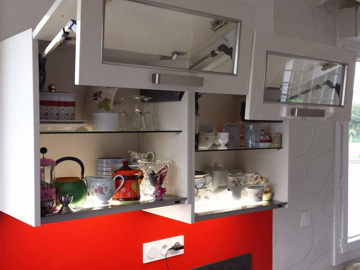 Cuisine avant-après sur mesure Light Blanc brillant