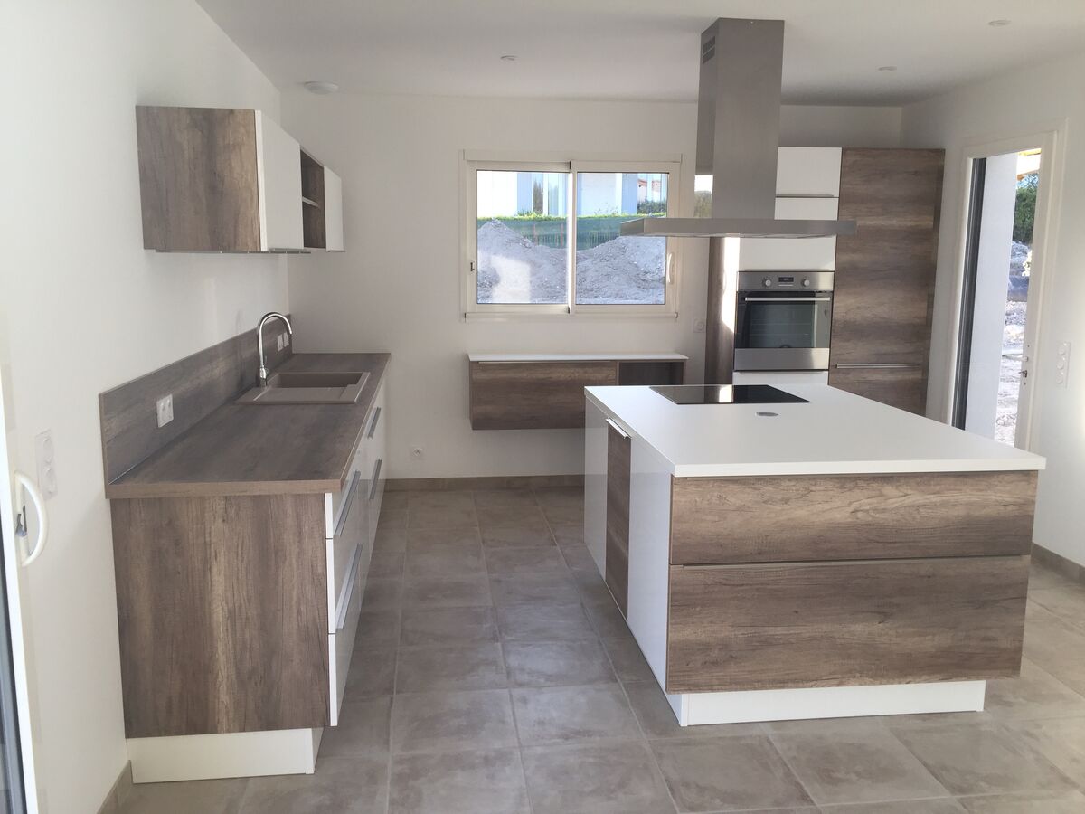 Rénovation cuisine équipée sur mesure Light Blanc Brillant