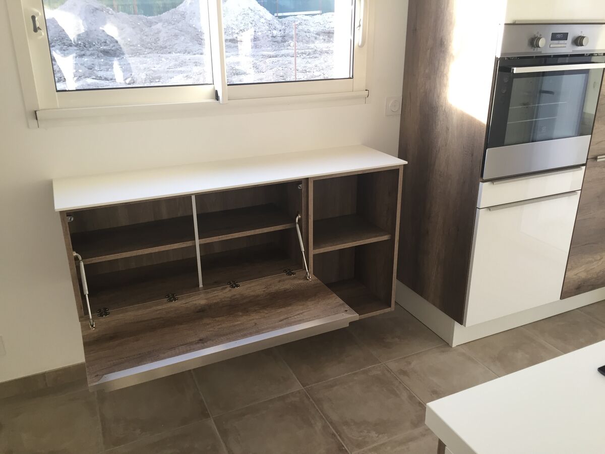 Cuisine avant-après sur mesure Light Blanc Brillant